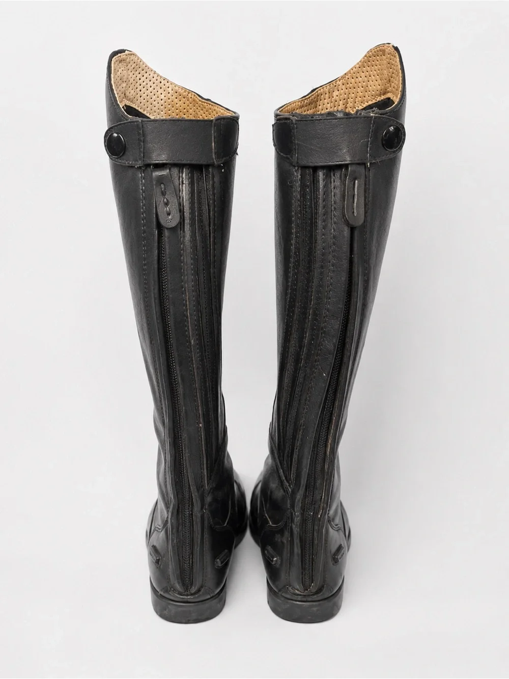 Horze Black Leather Tall Riding Field Boots – Equestrian